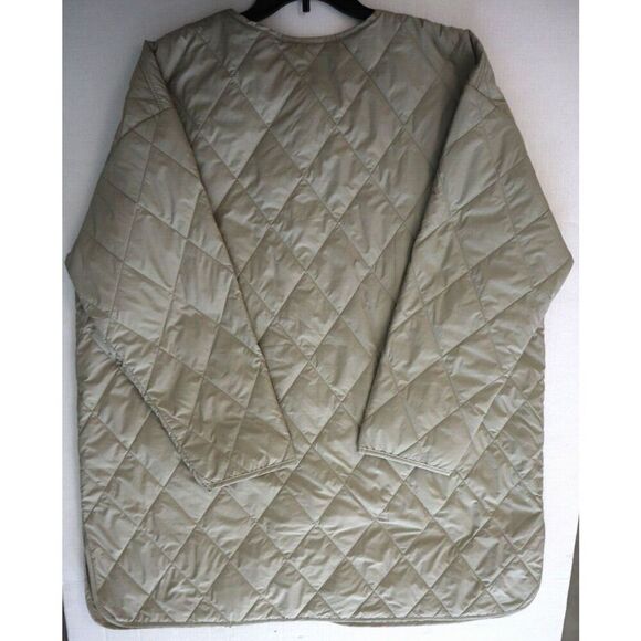 Michael Stars SFDQL27X Women Sz 3X LT Olive Sonnet Snap Front Quilted Coat - Picture 2 of 9